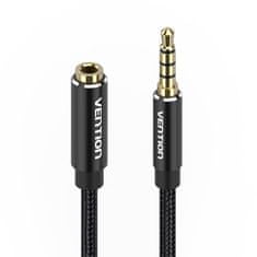 Vention Avdio kabel TRRS 3,5 mm moški na 3,5 mm ženski BHCBJ 5 m črn