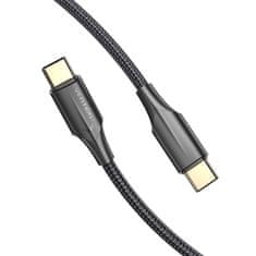 Vention kabel usb-c 2.0 do usb-c 3a vention taubh 2m led črna