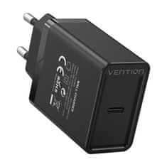 Vention omrežni polnilec usb-c vention fadb0-eu (20 W) črn