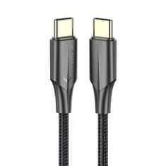 Vention kabel usb-c 2.0 do usb-c 3a vention taubh 2m led črna