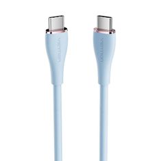 Vention kabel usb-c 2.0 do usb-c 5a vention tawsg 1,5 m svetlo modra silikonska