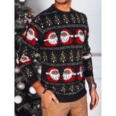 Dstreet Moški božični pulover HOLIDAY black wx2167 XXL