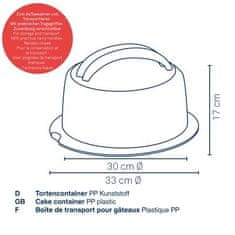 Kela Prevozna škatla za sladico DELI temno siva 38 x 17 cm KL-12173