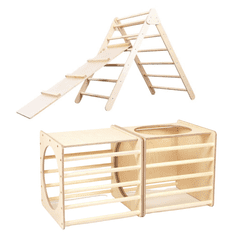 Tuktuk Montessori set - trikotnik Pickler in 2x kocka Pickler