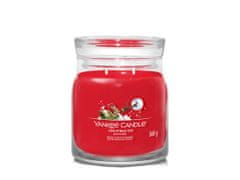 Yankee Candle Dišeča sveča Signature in glass medium Christmas Eve 368g