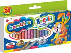 WOWO BAMBINO Graphion Crayon Set - BAMBINO Graphion Crayons, set 24 barv