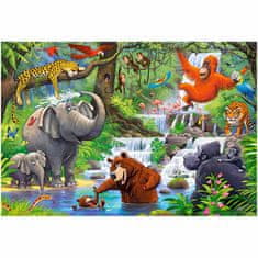 WOWO Maxi Puzzle Jungle Animals - CASTORLAND Maxi Puzzle 40 kosov, za otroke 4+ leta