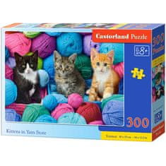 WOWO Puzzle Kittens in a Ball of Wool - Puzzle CASTORLAND 300 kosov - Kittens in a Ball of Wool 8+