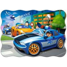 WOWO Puzzle Police Chase za otroke - CASTORLAND Police Chase Puzzle 30 kosov za otroke 4+