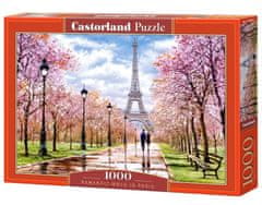 shumee Puzzle sestavljanka 1000 kosov Romantični sprehod po Parizu 68 x 47 cm CASTORLAND