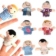 WOWO Plišaste lutke Mascot Fingerlings - Set 6 plišastih lutk