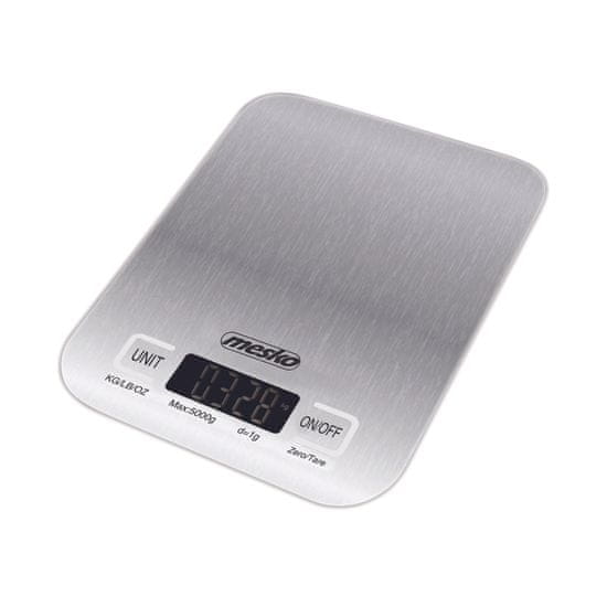 WOWO Elektronska kuhinjska tehtnica - Mesko MS 3169 White Inox, Max 5kg/1g