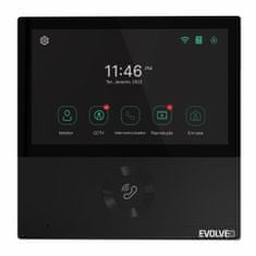 Evolveo DoorPhone AHD7, domači videotelefon WiFi z nadzorom vrat ali vrat, črn monitor