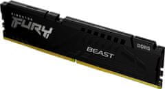 Kingston FURY Beast/DDR5/128GB/5200MHz/CL40/4x32GB/črna