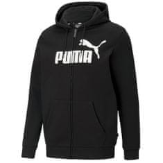 Puma Športni pulover črna 176 - 181 cm/M Essentials Big Logo Fullzip Hoodie