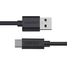 Choetech choetech ac0002 1m kabel usb na usb-c (črn)