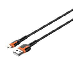 LDNIO LDNIO LS532, Kabel USB - Lightning 2 m (sivo-oranžen)