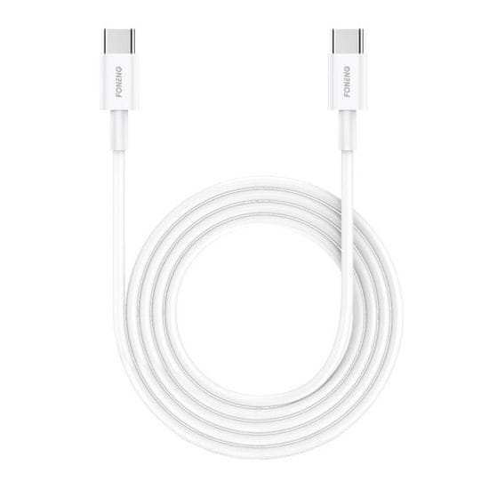 Foneng kabel usb-c za usb-c foneng x55, 60w, 2m (bel)