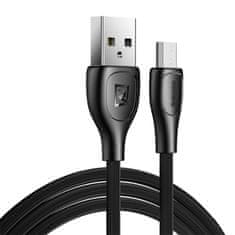 REMAX Kabel USB Micro Remax Lesu Pro, 1 m, 2,1 A (črn)