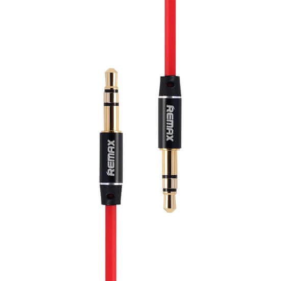 REMAX RL-L200 Mini jack 3,5 mm AUX kabel, 2 m (rdeč)