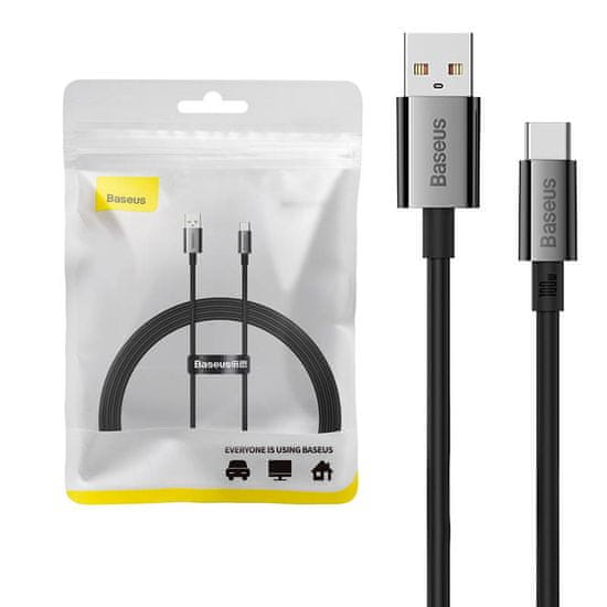 BASEUS kabel USB do USB-c baseus superior 100w 1,5m (czarny)