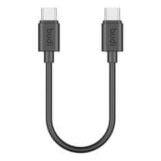 Budi Kabel USB-C na USB-C Budi 65W 25cm (črn)