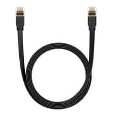 BASEUS Baseus Cat 7 UTP Ethernet RJ45 Cable Flat 3 m črna