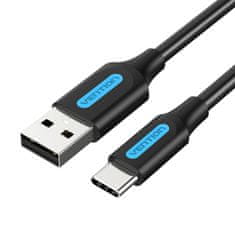 Vention polnilni kabel usb-a 2.0 do usb-c vention cokbc, 0,25 m (črn)