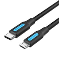 Vention Kabel USB-C 2.0 do Micro USB Vention COVBF 2A 1m črn