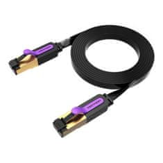 Vention Ploski omrežni kabel UTP CAT7 Vention ICABF RJ45 Ethernet 10Gbps 1m črn