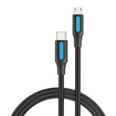 Vention kabel usb-c 2.0 micro-b 2a 2m vention covbh czarny