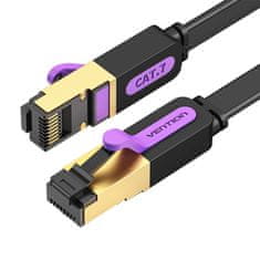 Vention Ploski omrežni kabel UTP CAT7 Vention ICABF RJ45 Ethernet 10Gbps 1m črn