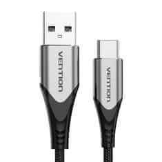 Vention Kabel USB 2.0 A na USB-C Vention CODHC 3A 0,25 m sive barve