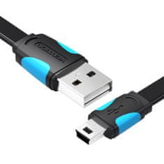 Vention Ploski kabel USB 2.0 A do Mini 5 pin Vention VAS-A14-B050 2A 0,5 m črn