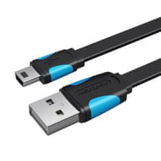 Vention Ploski kabel USB 2.0 A do Mini 5 pin Vention VAS-A14-B100 2A 1m črn