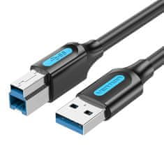 Vention kabel usb 3.0 a moški do usb-b moški vention coobd 0,5 m črn pvc