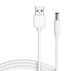 Vention Napajalni kabel USB 2.0 na DC 5,5 mm sodčkasti priključek 5V Vention CEYWF 1m (bela)