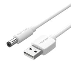 Vention Napajalni kabel USB 2.0 na DC 5,5 mm sodčkasti priključek 5V Vention CEYWF 1m (bela)