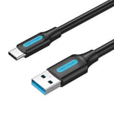 Vention kabel usb 3.0 a do usb-c vention cozbf 1m črn pvc