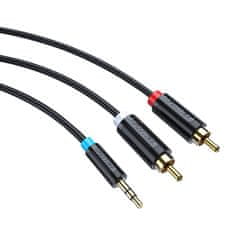 Vention Avdio kabel 3,5 mm na 2x RCA Vention BCLBG 1,5 m črn