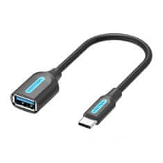 Vention USB-C 3.1 Male to USB Female OTG Cable Vention CCVBB 0.15m, 2A, Black