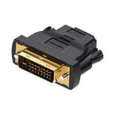 Vention dvi (24+1) moški do hdmi ženski adapter vention ecdb0 (črn)