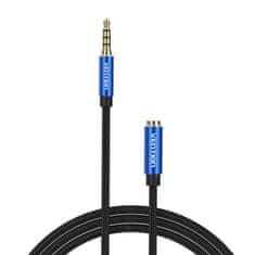 Vention Avdio kabel TRRS 3,5 mm moški na 3,5 mm ženski BHCLF 1 m modri