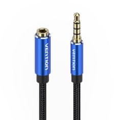 Vention Avdio kabel TRRS 3,5 mm moški na 3,5 mm ženski BHCLF 1 m modri