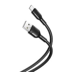 slomart kabel usb z usb-c xo 2.1a (črn)