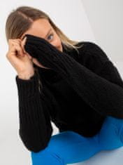 RUE PARIS Klasičen ženski pulover Tefach črna Universal