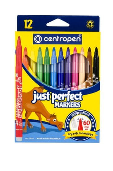 Centropen Marker Perfect 2510, ki se ne suši (12 kosov)