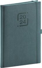Dnevnik 2024: Catanella - modro-siv, tedenski, 15 × 21 cm