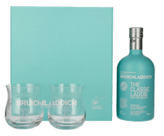 Bruichladdich Škotski Whisky THE CLASSIC LADDIE Single Malt + 2 kozarca 0,7 l