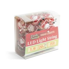 Family LED Božične lučke - Božiček - 2,2 metra - 20 LED - toplo bela - 2 x AA